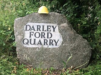 Darley Ford Quarry granite boulder sign