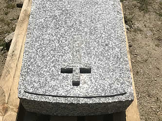 Granite headstone