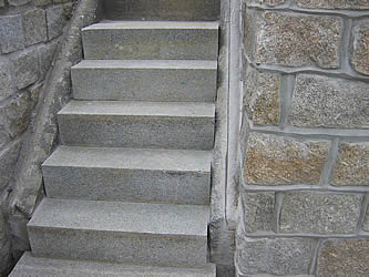 Granite garden steps