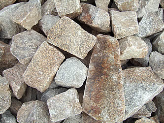 Cornish random rubble cropped granite 6in or 1.5cm